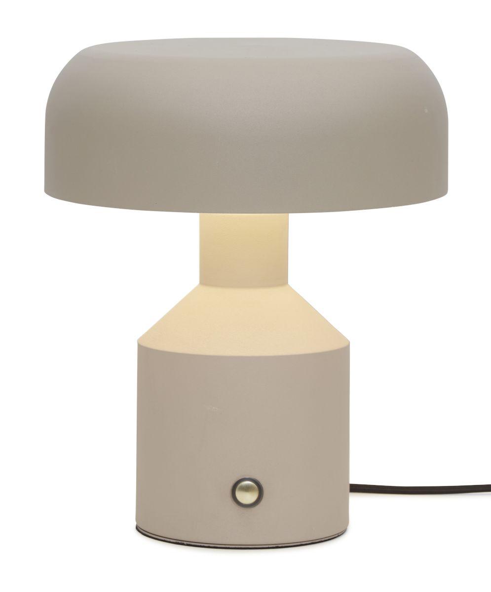 Tischlampe Porto Sandfarben mit Schalter - Sandfarben, Basics, Metall (25/29cm) - It's about Romi
