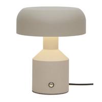 Tischlampe Porto Sandfarben mit Schalter - Sandfarben, Basics, Metall (25/29cm) - It's about Romi