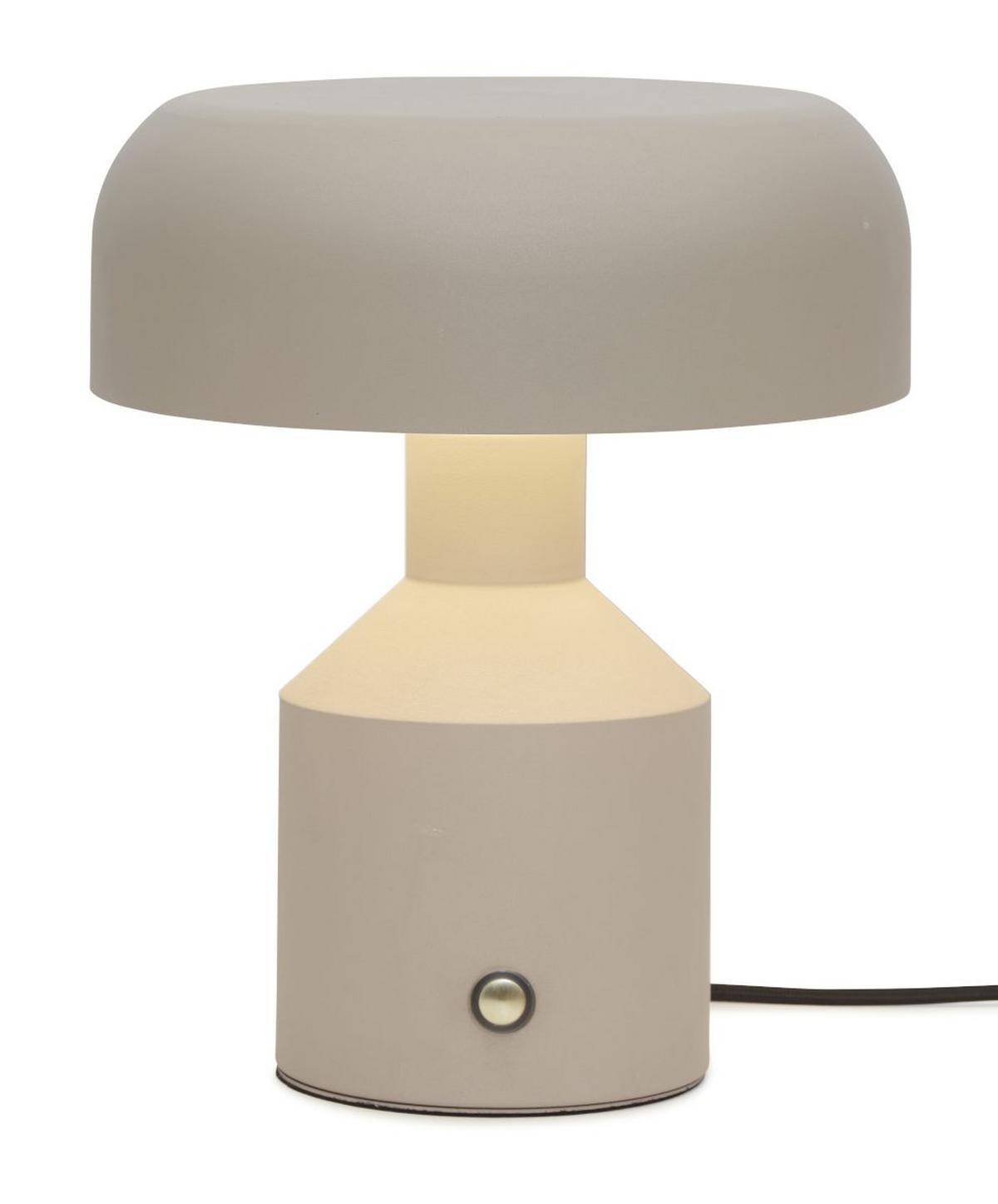 Tischlampe Porto Sandfarben mit Schalter - Sandfarben, Basics, Metall (25/29cm) - It's about Romi