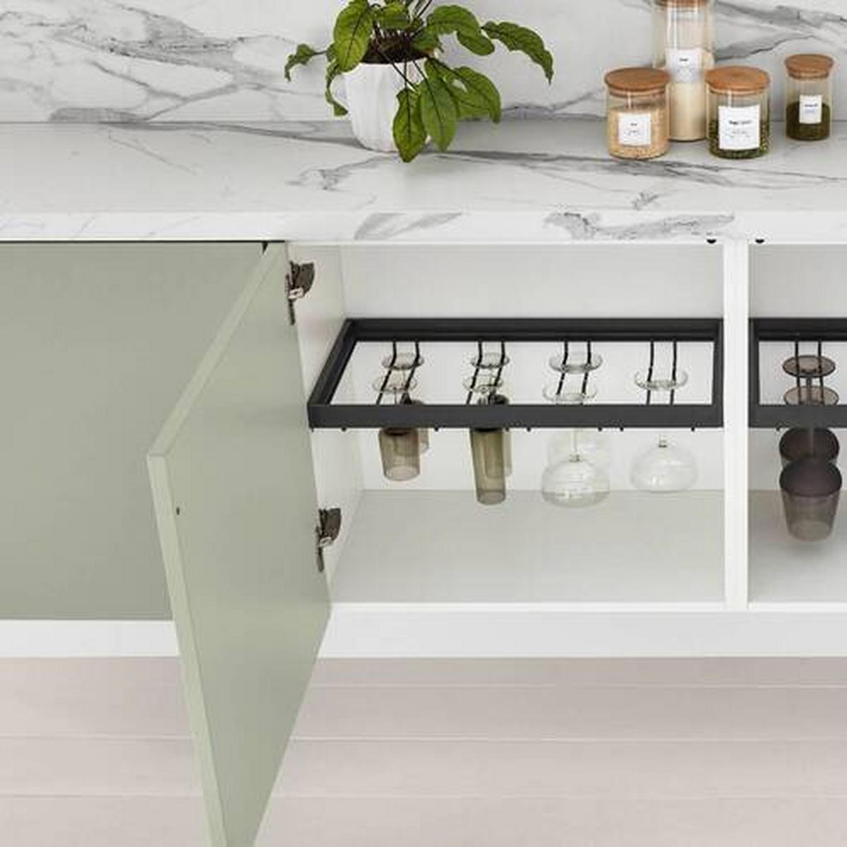 Einbauküche Sydney Frei Planb. Planbar Modern, Grifflos - MODERN, Holzwerkstoff - Vertico