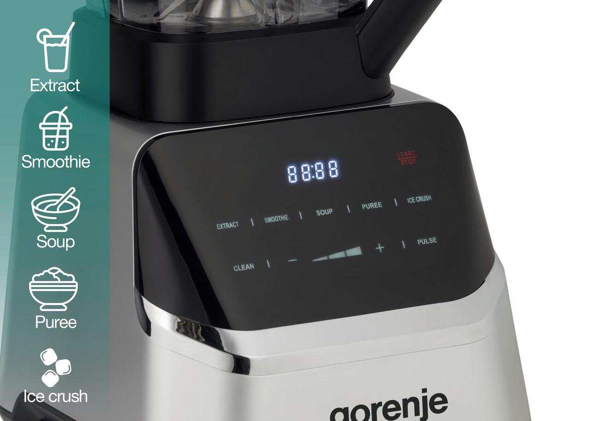 STANDMIXER 1500W, 2 Liter - Edelstahlfarben, Basics, Kunststoff/Metall (19,2/43,2/24cm) - Gorenje