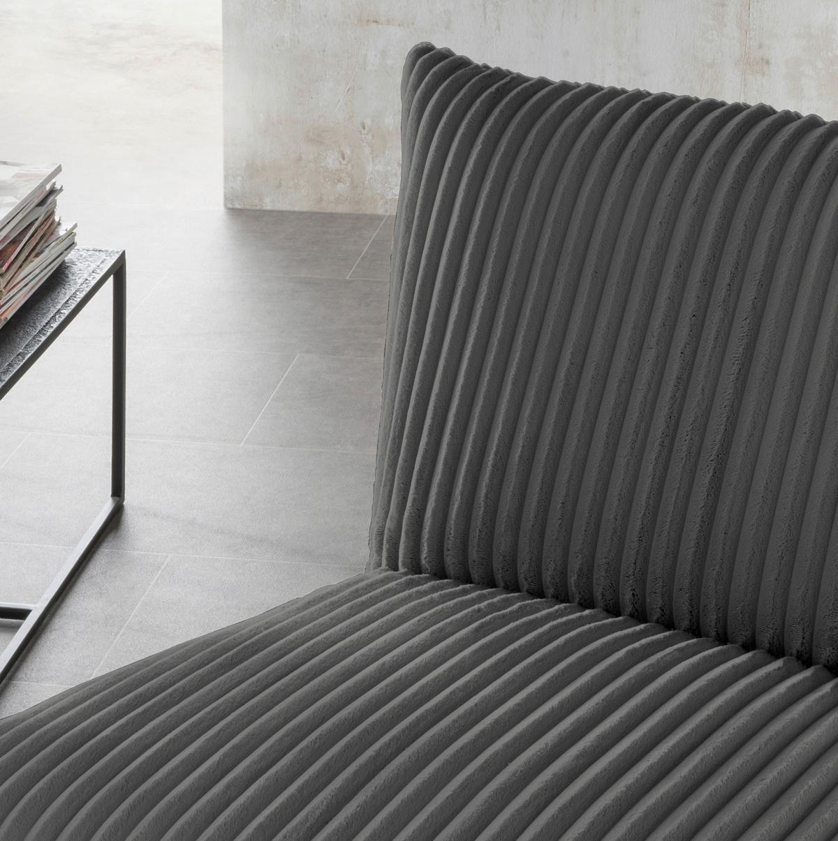 Relaxsessel Cremona Anthrazit B: 100 Cm - Anthrazit/Schwarz, Design, Textil (100/78/96cm) - Livetastic