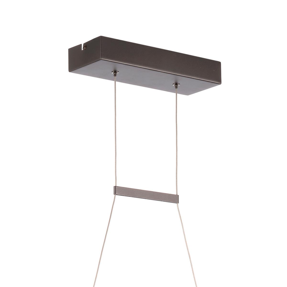LED-Hängeleuchte Dna Klar Chromfarben L: 105 cm - Klar/Chromfarben, Design, Glas/Metall (105/15/150cm)