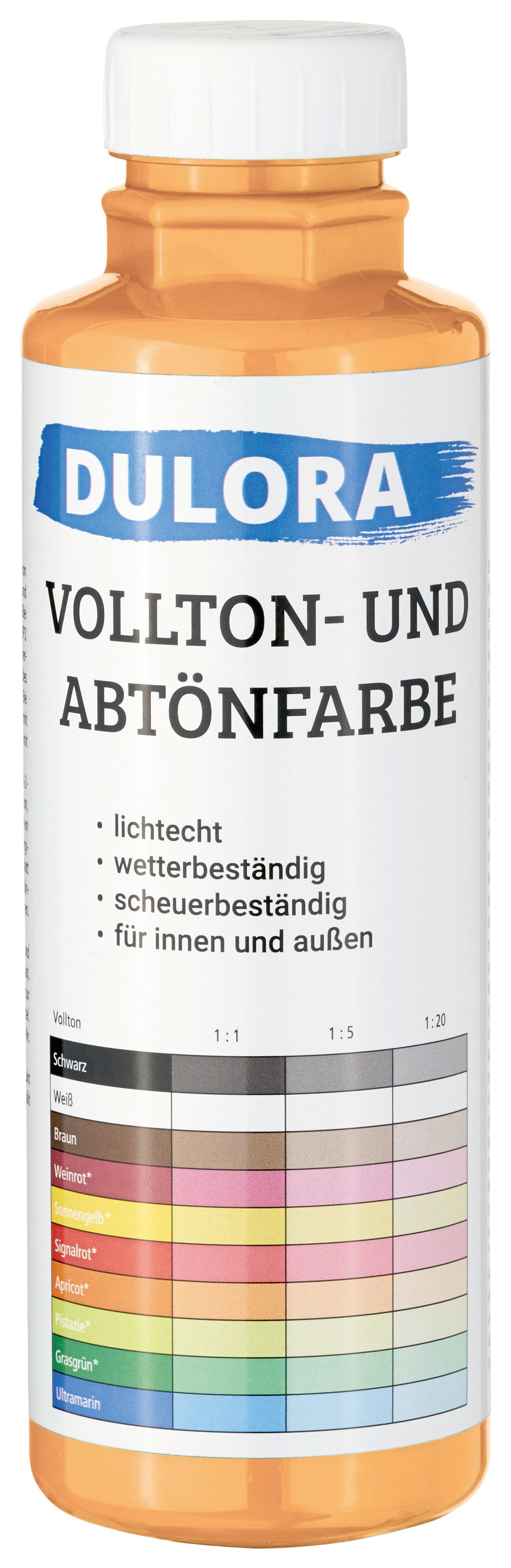 Abtönfarbe Apricot 500 ml für 3 M2 Dispersionsfarbe - Basics (0,5l) - Dulora