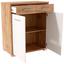Komoda Q-big Qbk02 - bílá/tmavě hnědá, Moderní, dřevo (98/105/44cm) Komoda Q-big Qbk02 - bílá/tmavě hnědá, Moderní, dřevo (98/105/44cm)