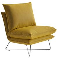 Sessel Skyline - Gelb, Design, Textil (72/84/90cm) - Livetastic
