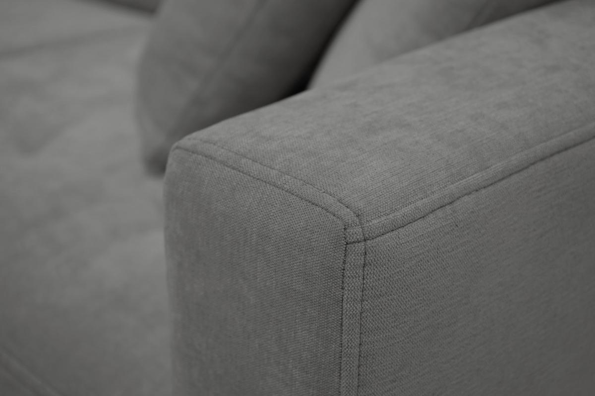 Rohová sedačka BJORN, oboustranná, šedohnědá žinylka - přírodní barvy/šedohnědá, Design, dřevo/textil (160/231cm) - Luca Bessoni