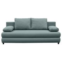 Schlafsofa Mela Mintgrün B: 200 cm - Schwarz/Mintgrün, Design, Textil (200/88/87cm) - P & B