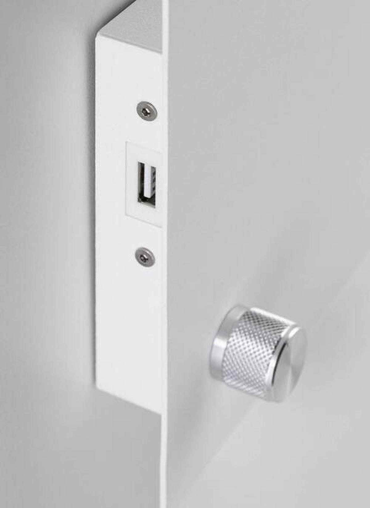 Led-deckenleuchte L: 35 Cm, 1-Flammig, Dimmbar - Weiß, Basics, Metall (35/20cm) - Paulmann