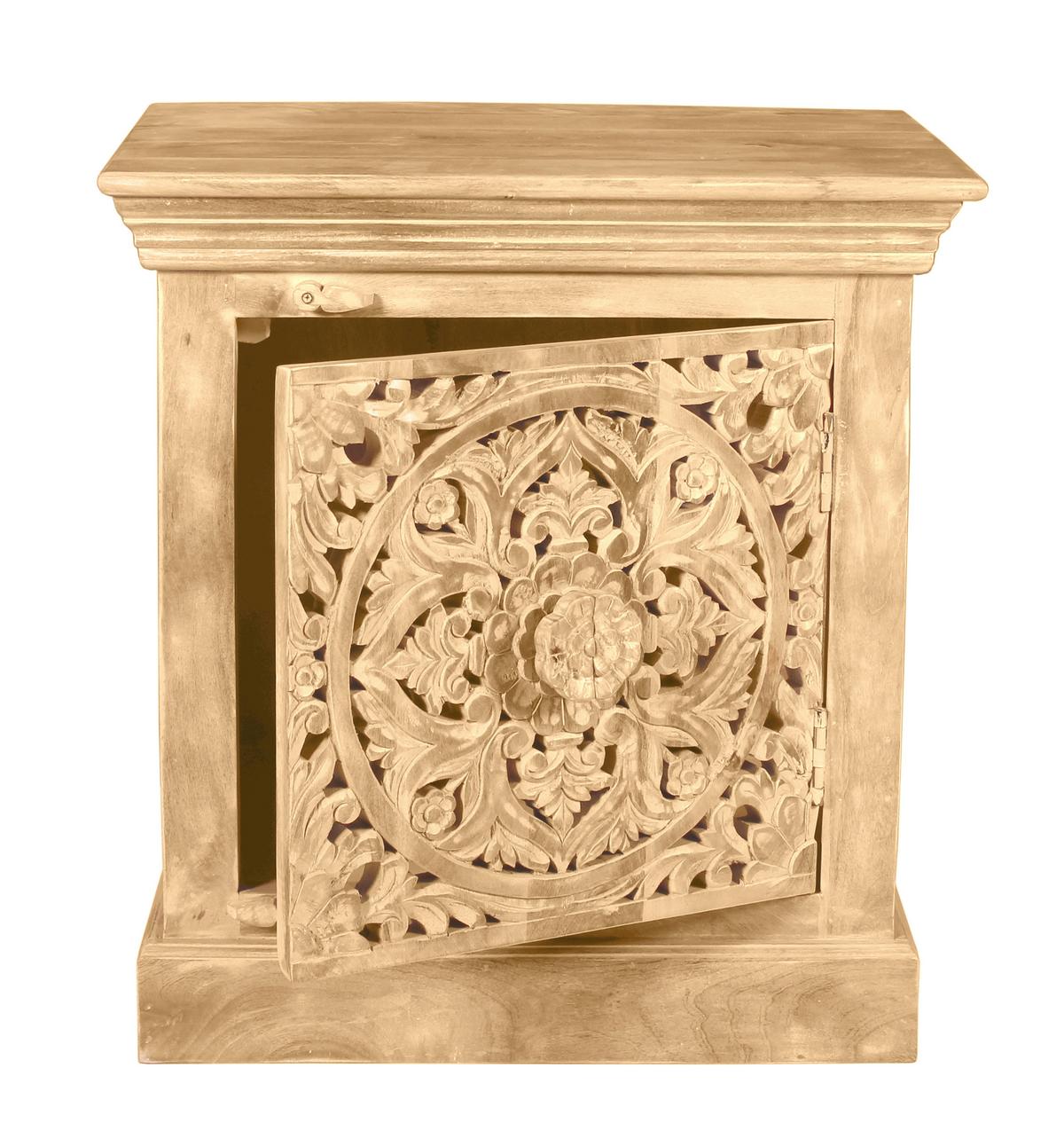 NACHTKÄSTCHEN Naturfarben B: 60cm - Naturfarben, Basics, Holz (60/65/40cm) - Livetastic