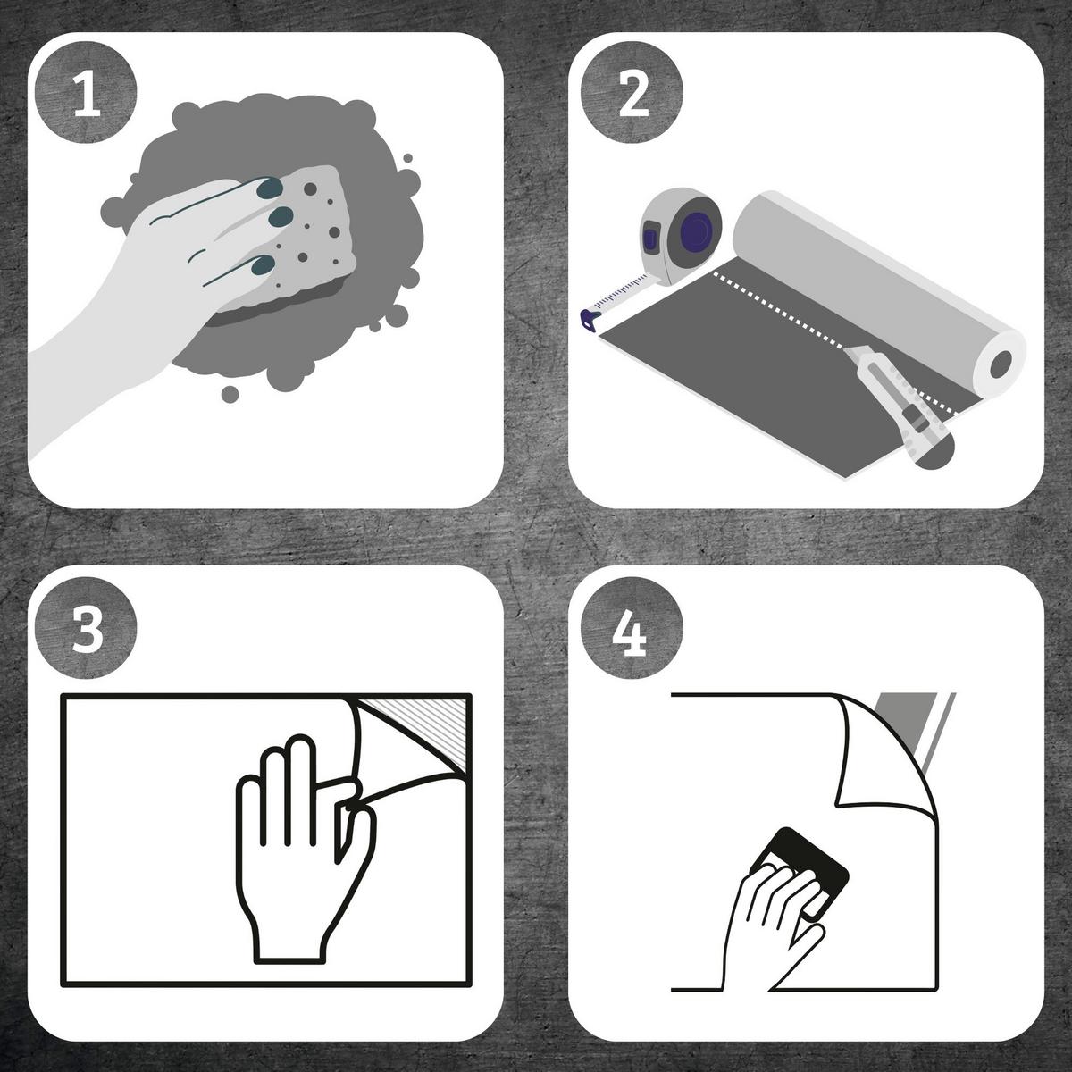 Klebefolie 55550 Klebefolie Deko Standard - Blau, Basics, Kunststoff (45/200cm)