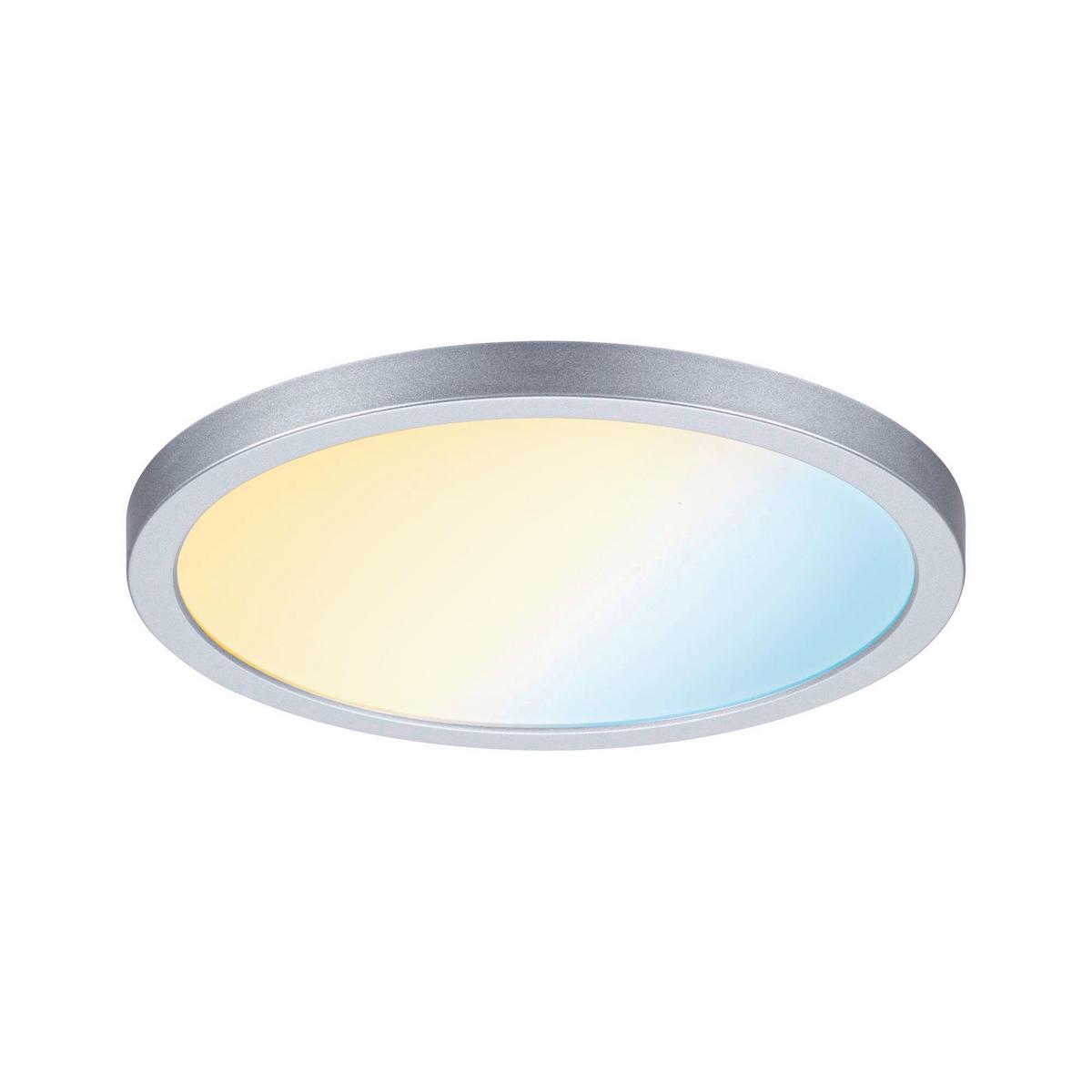 LED-Paneel Ø 17,5 cm Rund dimmbar - Chromfarben, Design, Kunststoff (17,5/1cm) - Paulmann