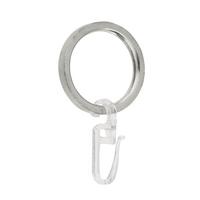 Vorhangringe Edelstahloptik Brenda Metall 10 Stk. - Edelstahlfarben, KONVENTIONELL, Metall (0.5/4cm) - Ondega