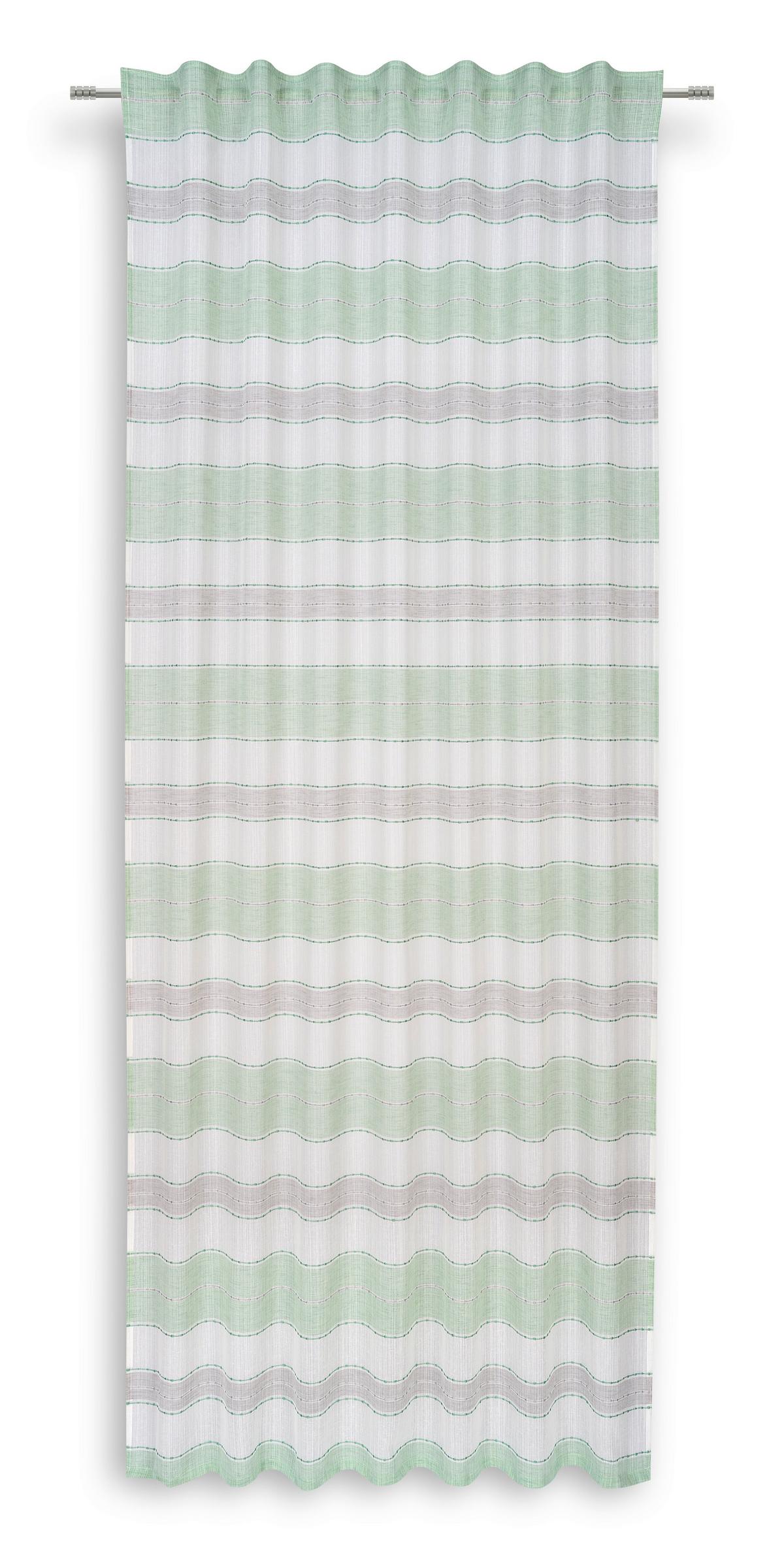 Vorhang mit Band Beate 140x245 cm Mintgrün - Mintgrün, MODERN, Textil (140/245cm) - Luca Bessoni