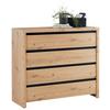 KOMODA LARIOS C -EXKLUSIV- - černá/dub artisan, Moderní, kompozitní dřevo (105/91/40cm) - Mömax
