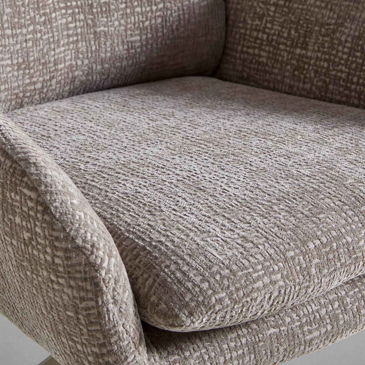 Židle s podrukami Lony, béžová, otočná - béžová, Moderní, kov/textil (60/89/69cm) - Mömax