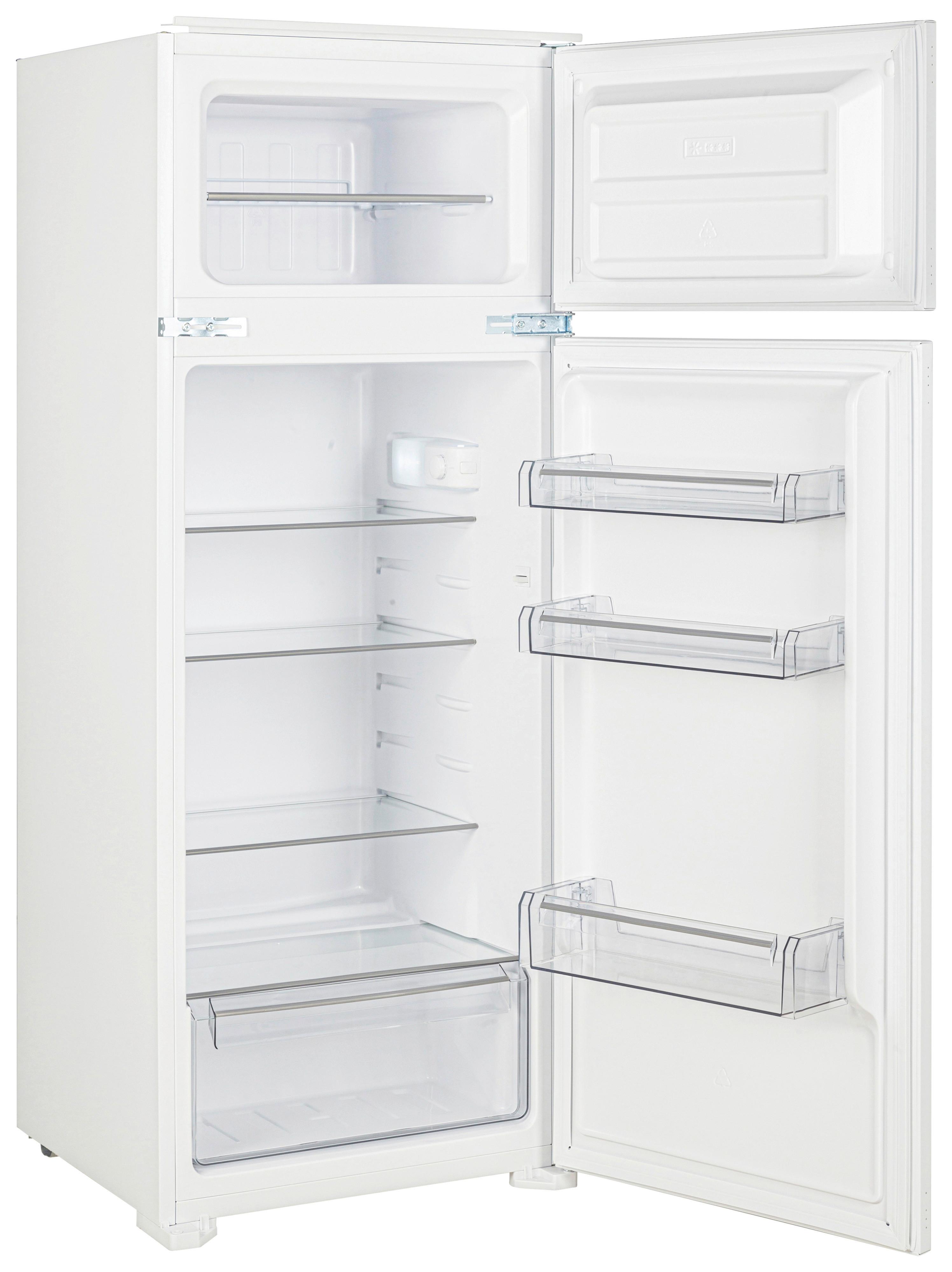 KÜHL-GEFRIER-KOMBINATION EKHTMFSE - Weiß, Basics, Glas/Kunststoff (54/145/54cm) - Mican