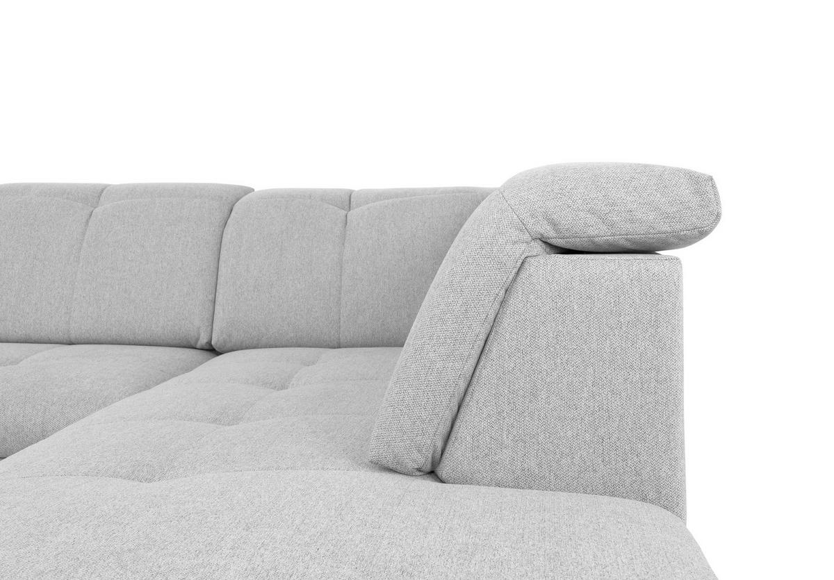 Wohnlandschaft Ramzes Hellgrau U: 173x328x215 cm - Hellgrau/Grau, Design, Textil (173/328/215cm) - MID.YOU