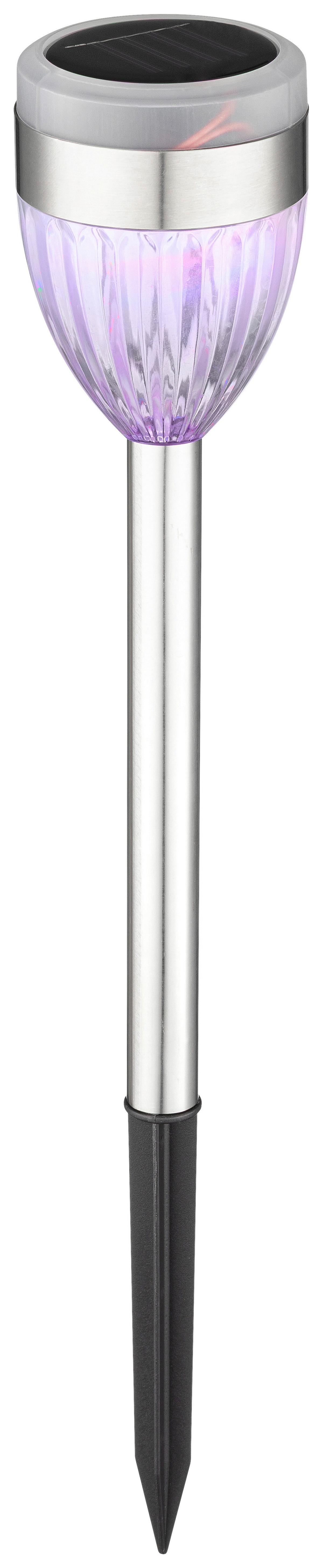 SOLÁRNE SVIETIDLO SECHSER - čierna/farba ušľachtilej ocele, Romantik / Landhaus, kov/plast (6/36,5cm) - Mömax