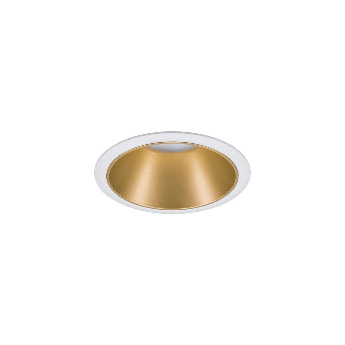 Einbauspot Ø 8,8 cm Weiß/ Goldfarben 3-teilig dimmbar - Design (8,8cm) - Paulmann