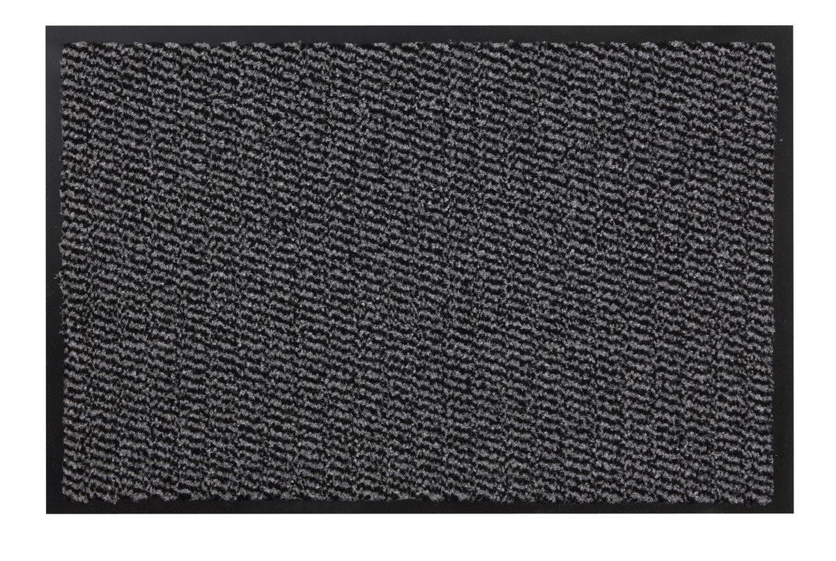 Fußmatte Mario 80x120 Cm Rutschfest - Anthrazit, Basics, Kunststoff (80/120cm) - Ondega