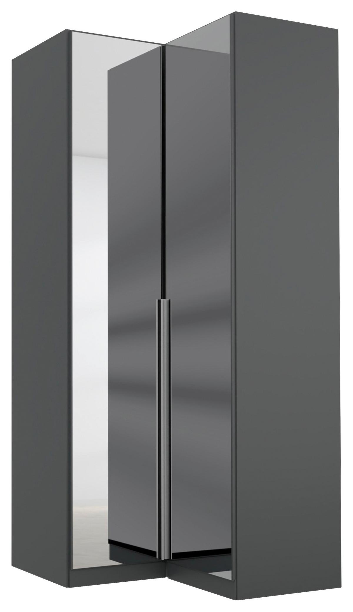 Eckschrank B: 100 cm Alabama, Grau - Silberfarben/Grau, MODERN, Holzwerkstoff (100/229/102cm) - Rauch Möbel