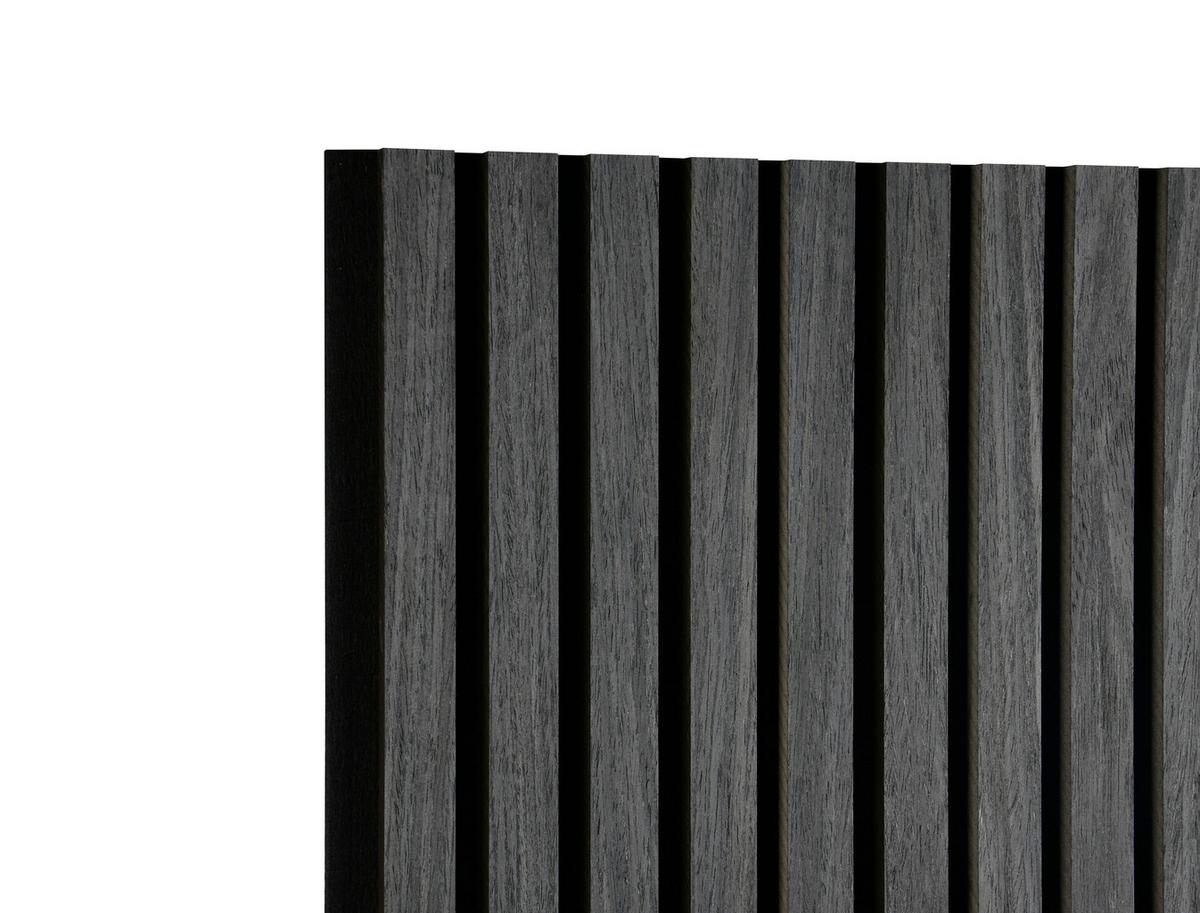 Akustický panel GRACE 2ks/sada - černá, Moderní, dřevo/kompozitní dřevo (60,5/120/2,2cm) - Mömax