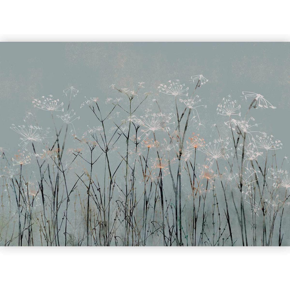 Fototapete Grün/beige, B/h: 400x280cm - Beige/Grün, LIFESTYLE, Textil (400/280cm) - artgeist