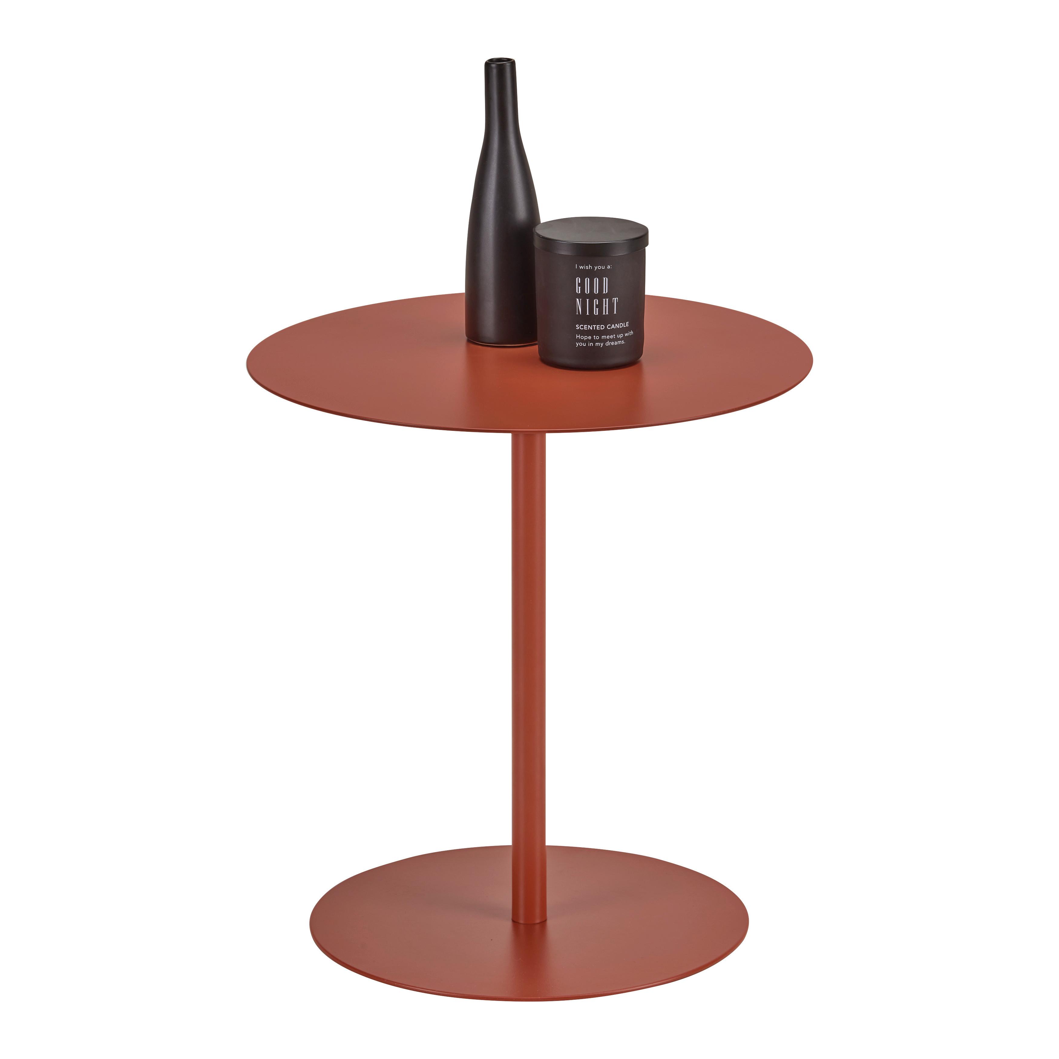 ODKLÁDACÍ STOLEK ROD - oranžová, Moderní, kov (40/43/40cm) - Mömax