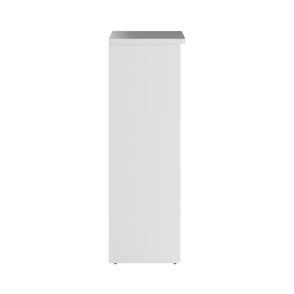Cipősszekrény Naia 108,9/92,9cm - magasfényű fehér, Design, faalapú anyag (108,9/92,9/31,5cm) - Livetastic