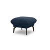 Hocker Blau B: 57 cm - Blau/Schwarz, Design, Textil (57/46/57cm) - MID.YOU