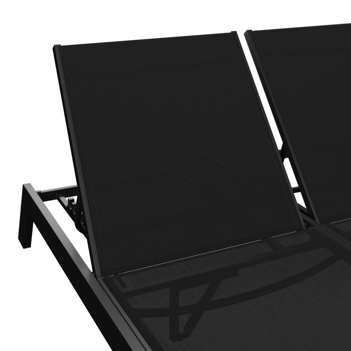 ZÁHRADNÉ LEŽADLO NOURI - svetlosivá, Modern, kov/textil (202/37/143cm) - Bessagi Garden