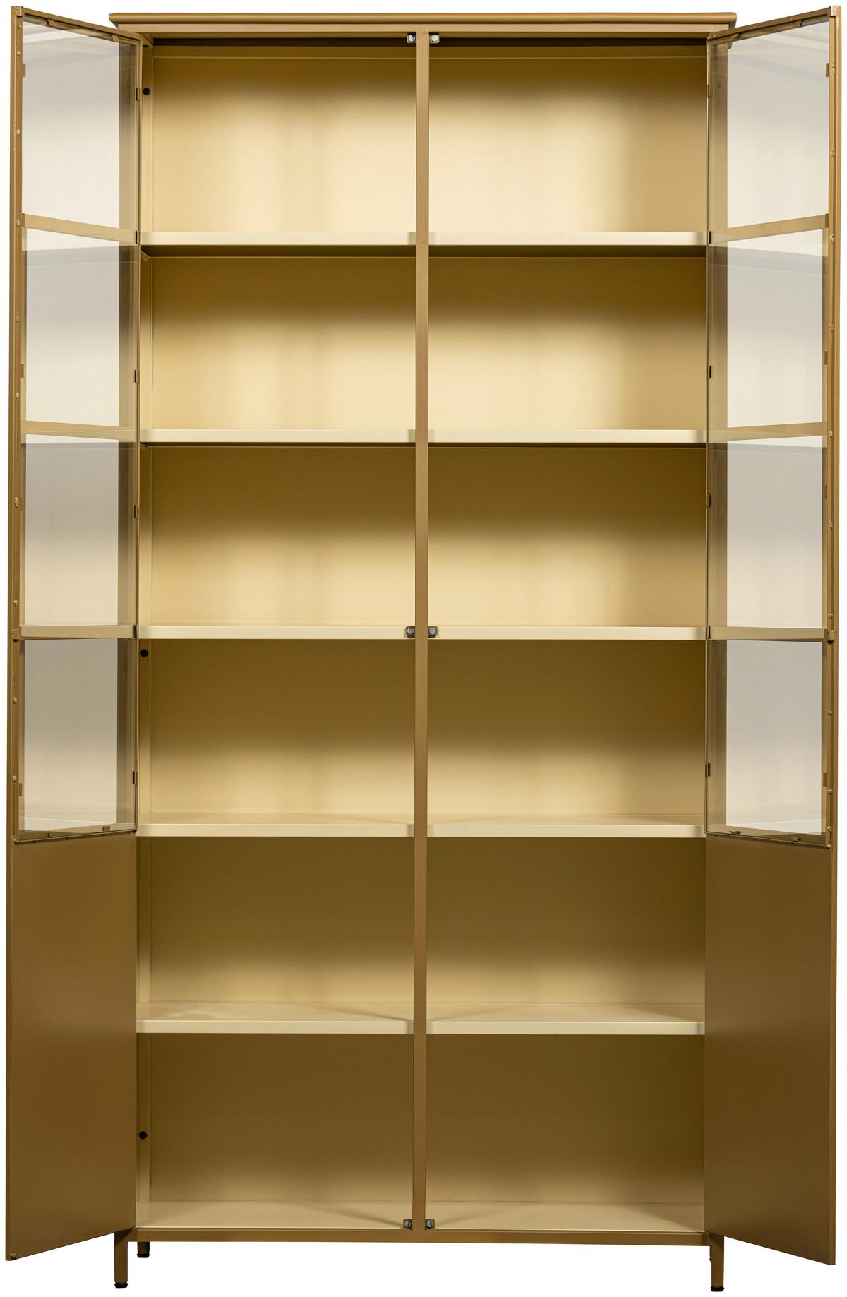 Vitrine Exhibit Honig B: 96 Cm - Honig, Design, Glas/Metall (96/200/40cm) - Livetastic