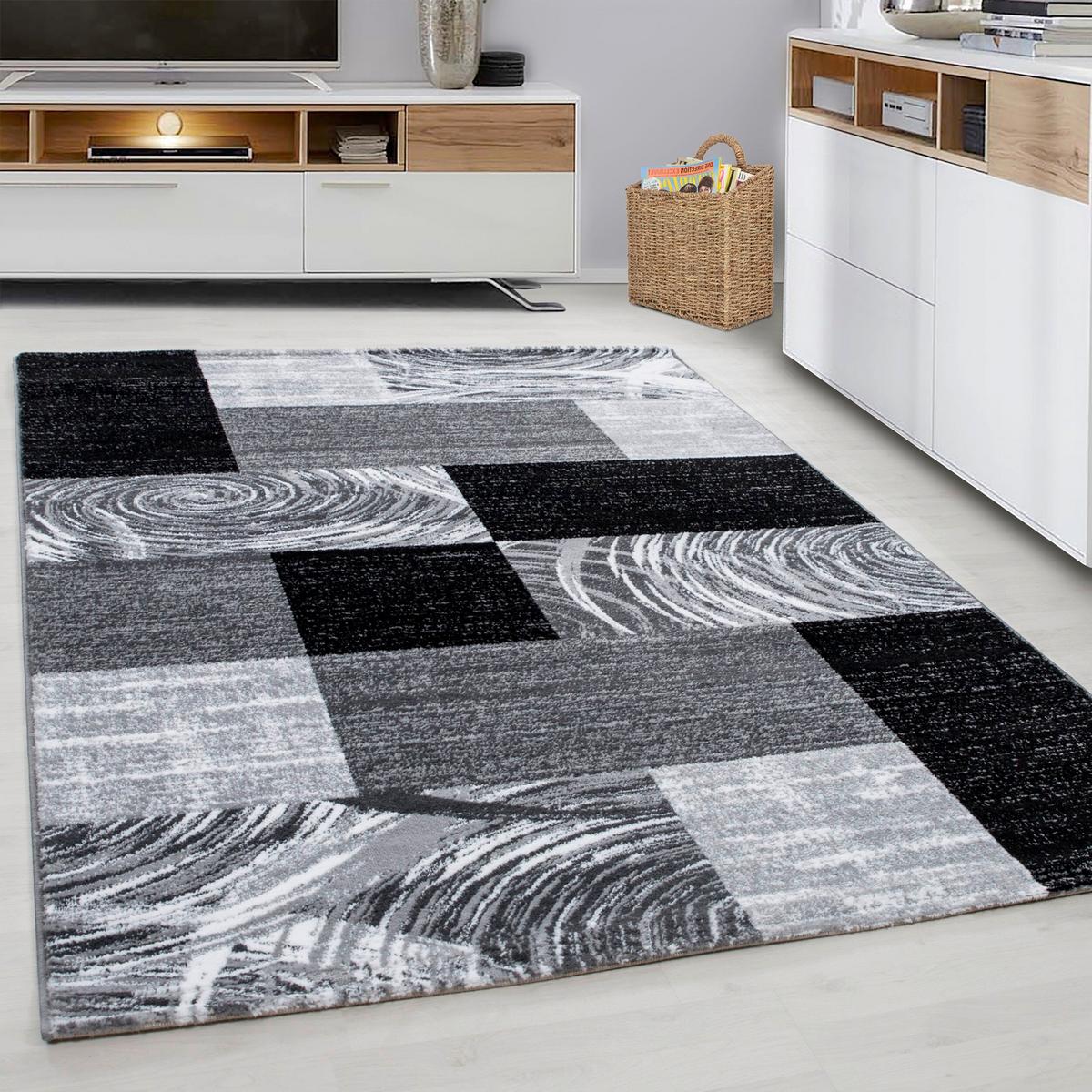 Webteppich Schwarz Parma 200x290 Cm - Schwarz, KONVENTIONELL, Textil (200/290cm)