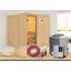 Sauna Cannes mit externer Steuerung - Naturfarben, MODERN, Holz (196/198/196cm) - Karibu Sauna Cannes mit externer Steuerung - Naturfarben, MODERN, Holz (196/198/196cm) - Karibu