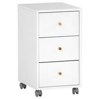 Rollcontainer Weiß B: 32,6 Cm - Weiß, MODERN, Holzwerkstoff/Kunststoff (32,6/59,7/39,1cm) - MID.YOU
