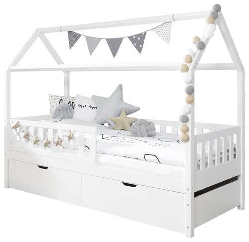 Hausbett 90x200cm Weiß