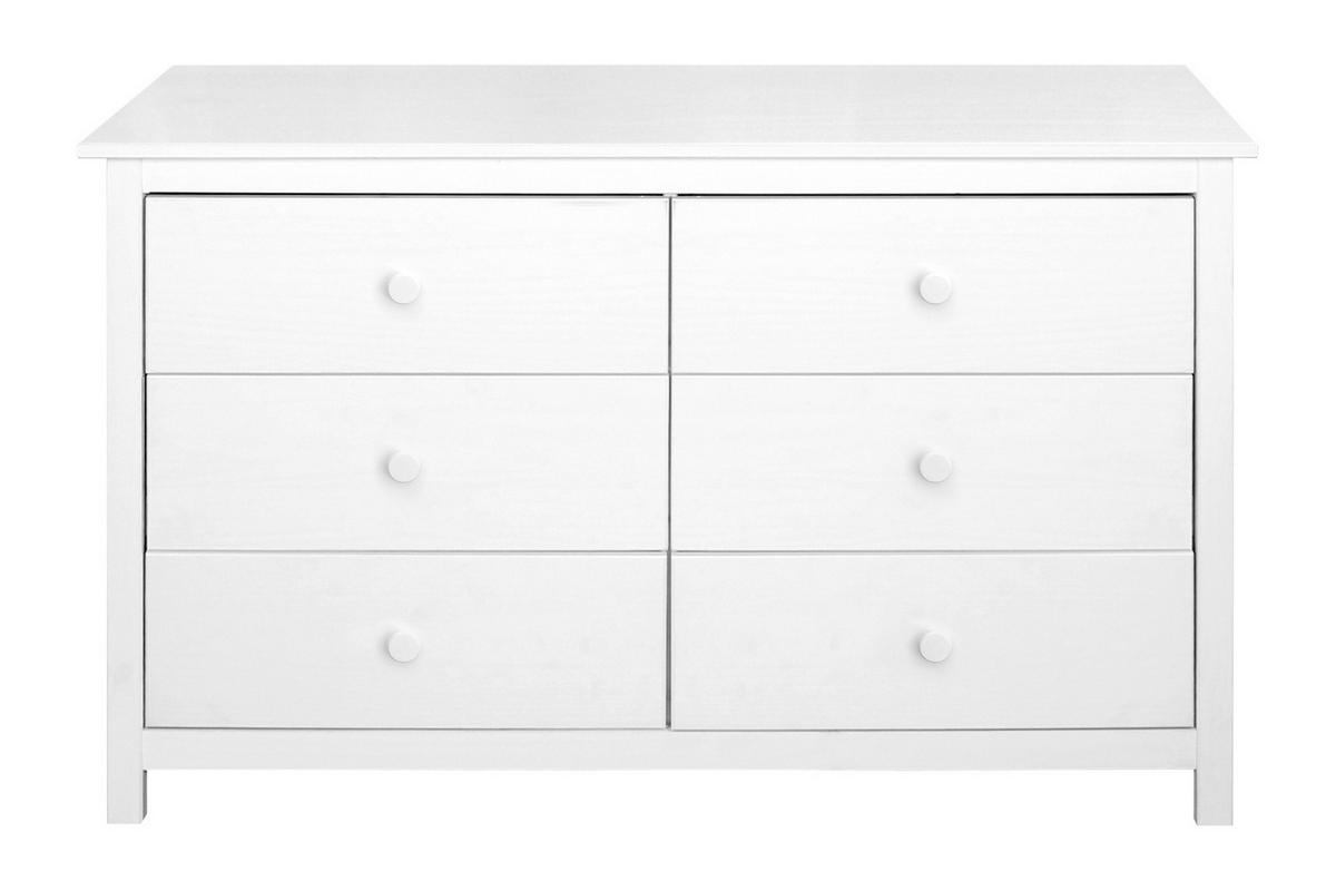 Kommode Weiß B: 130cm - Weiß, Natur, Holz (130/80/45cm) - Livetastic