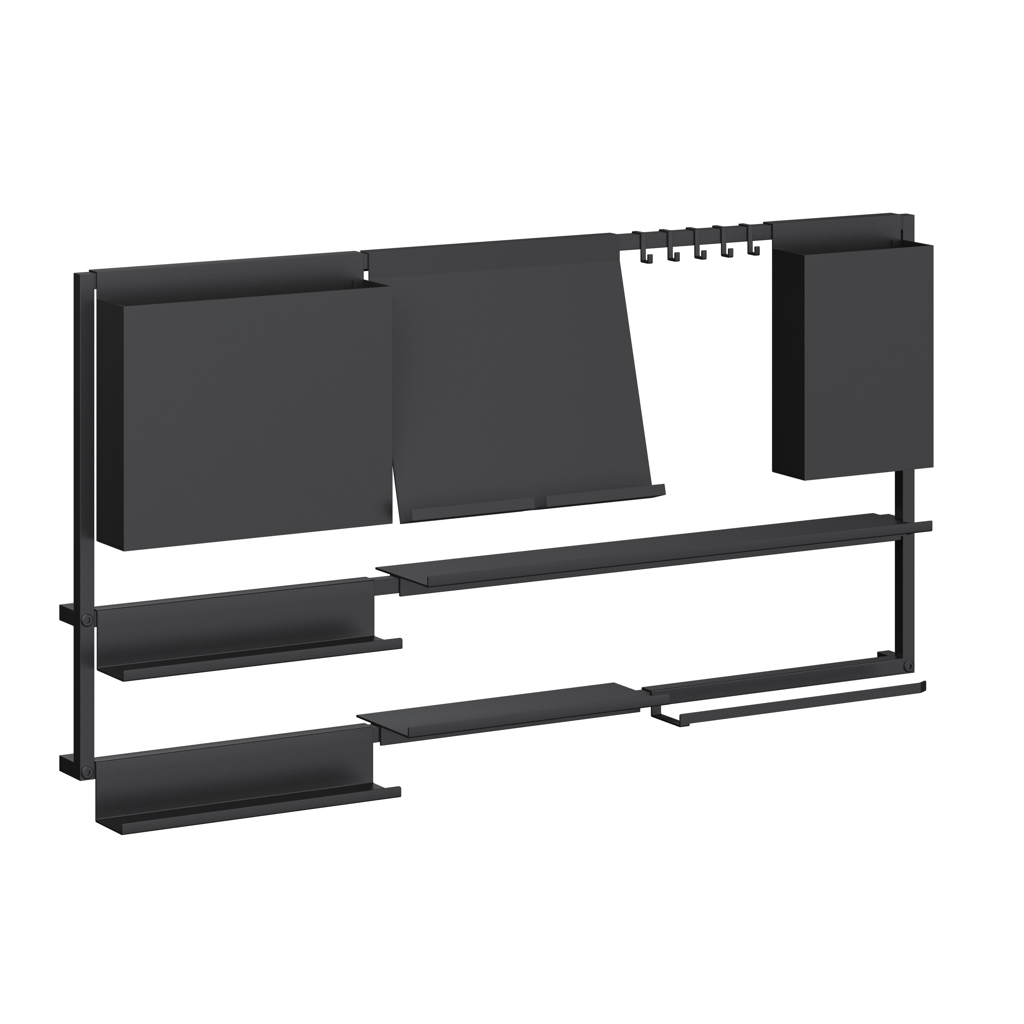 Stojan na nože Systemstyle SYSTEMSTYLE -SB- - černá, Moderní, kov (25,7/24,2/8cm) - System Style