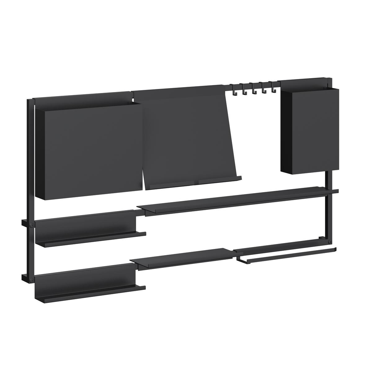 Stojan na nože Systemstyle SYSTEMSTYLE -SB- - čierna, Modern, kov (25,7/24,2/8cm) - System Style