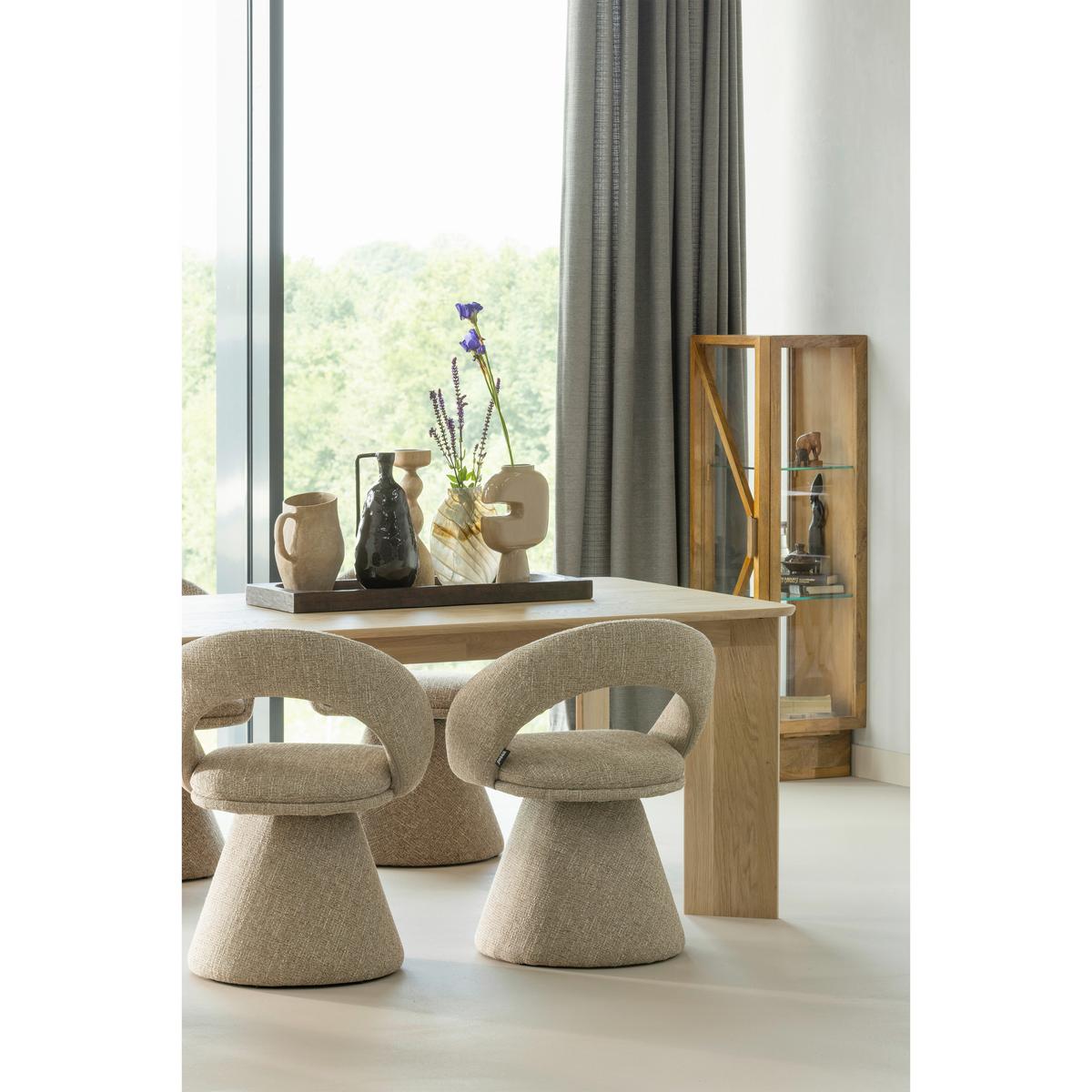 Armlehnstuhl Winter Naturfarben B: 63cm - Naturfarben, MODERN, Textil (63/80/57cm) - Livetastic