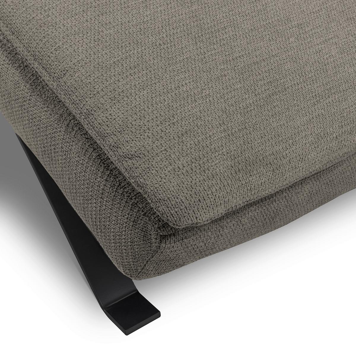 RELAXLIEGE Dunkelgrau, B: 65 cm - Dunkelgrau/Schwarz, Design, Leder (65/95/171cm) - Celina Home
