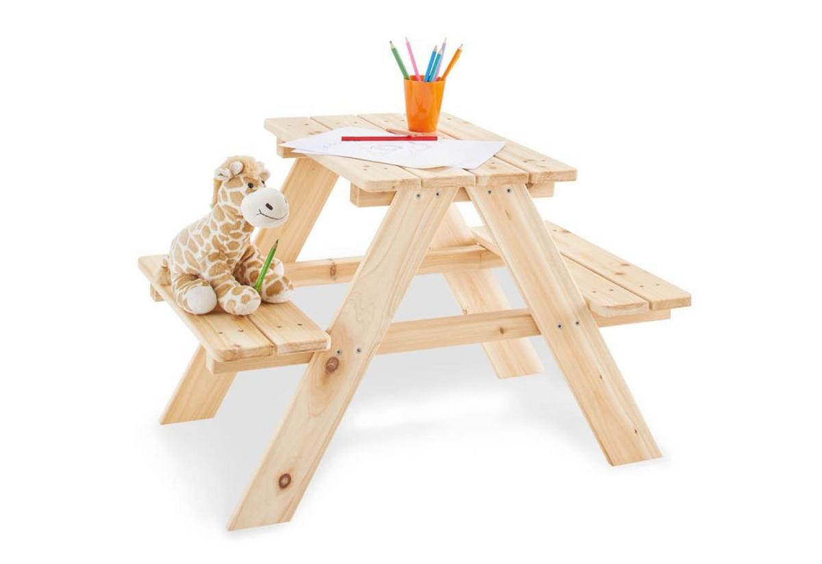 Kindersitzgruppe natur - Naturfarben, Basics, Holz (51/79/50cm) - Pinolino