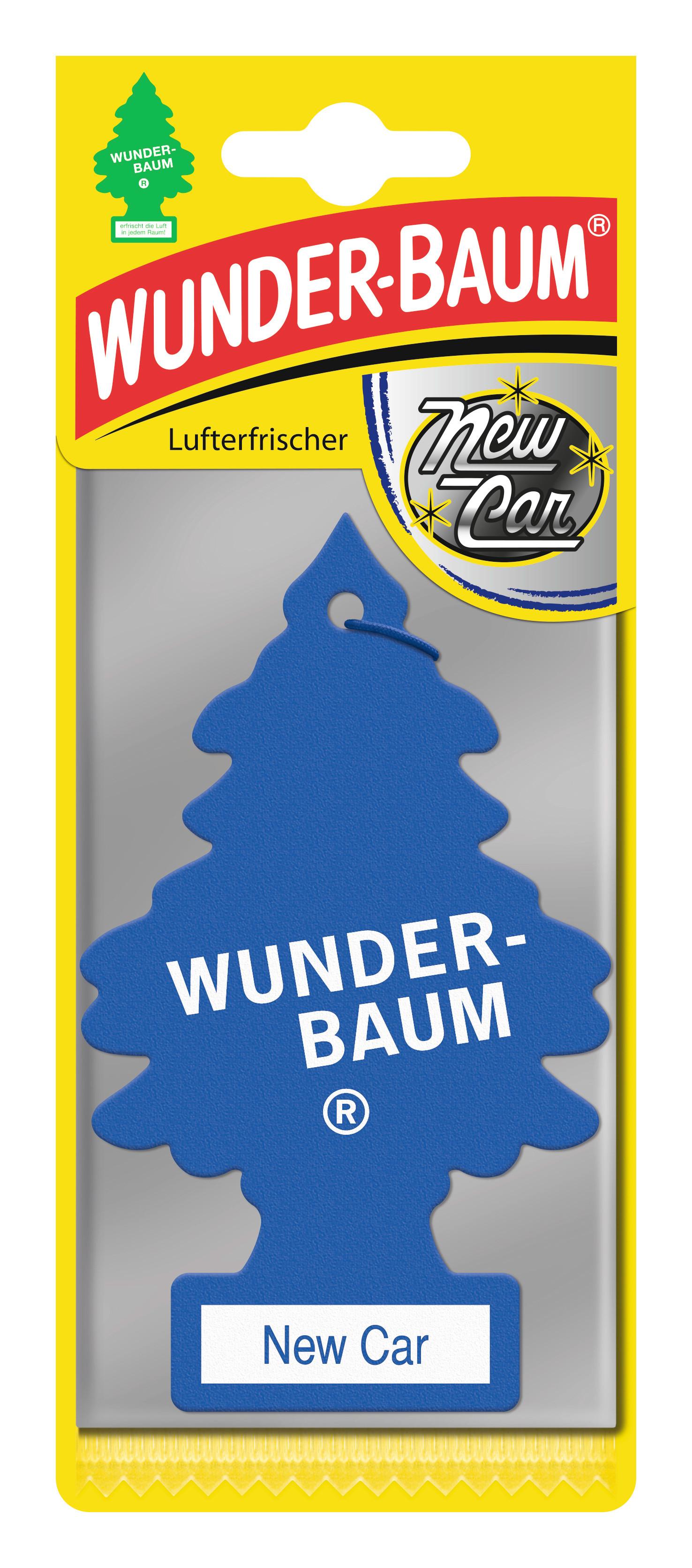Autóillatosító Wunderbaum New Car - kék, papír (7/19/0.3cm)
