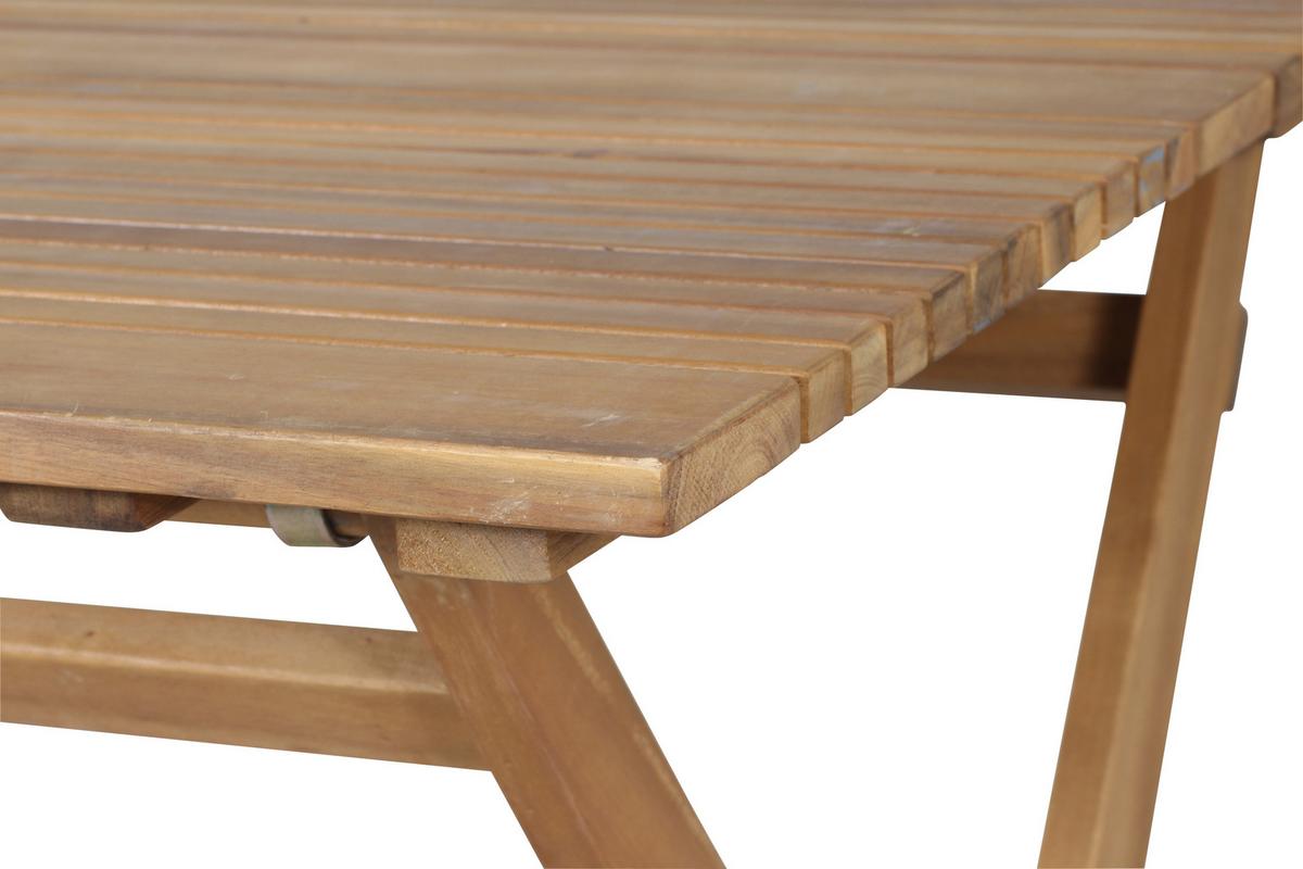 Gartengarnitur 5-Tlg. Falun Echtholz Akazie - Akaziefarben, KONVENTIONELL, Holz - Siena Garden