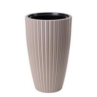 Obal na květináč MIRA 40 - šedohnědá, Konvenční, plast (39/58,0/38,5cm) - Mömax