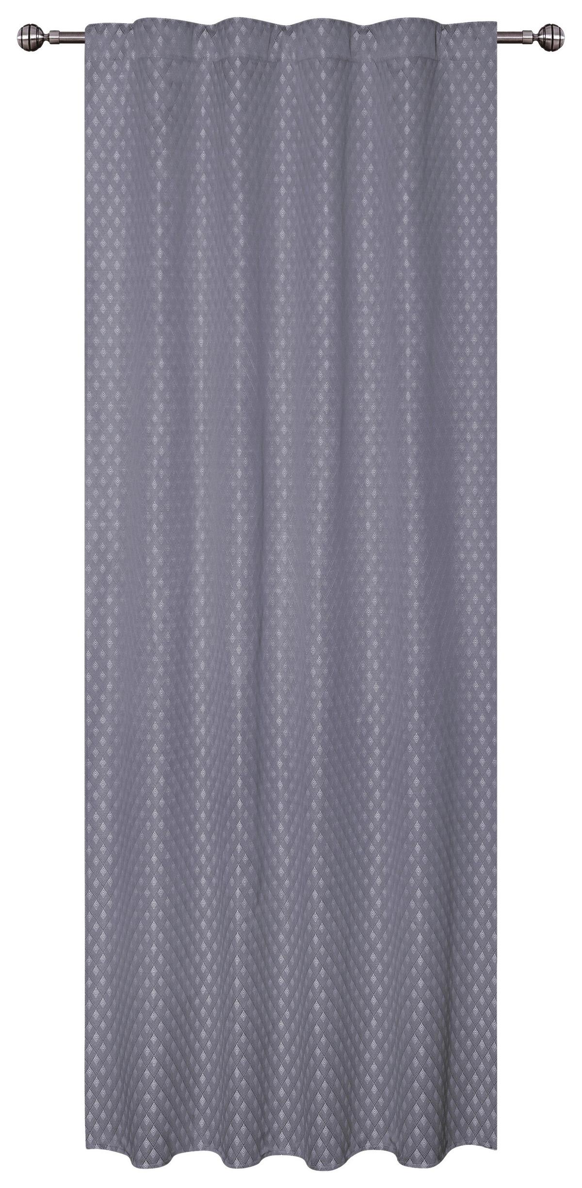 Fertigvorhang Nicki - Grau, MODERN, Textil (140/245cm) - Luca Bessoni