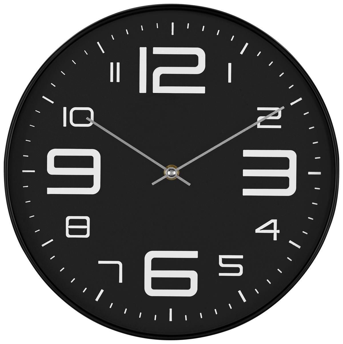 Falióra Aresi - fekete/fehér, Design, műanyag/Üveg (30/4cm) - Luca Bessoni