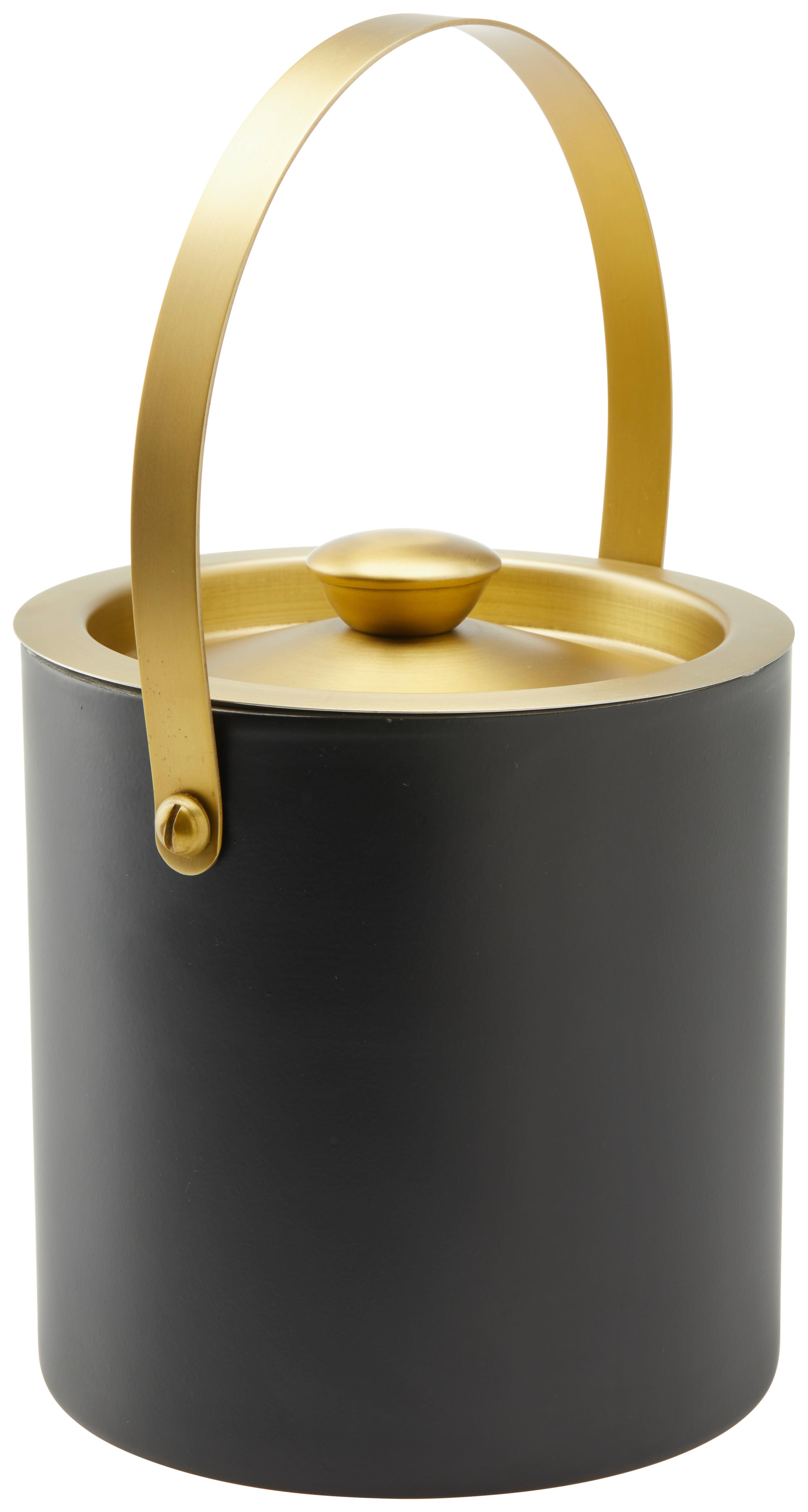 VEDRO NA ĽAD GLAMOUR - čierna/zlatá, Modern, kov (15/18cm) - Mömax