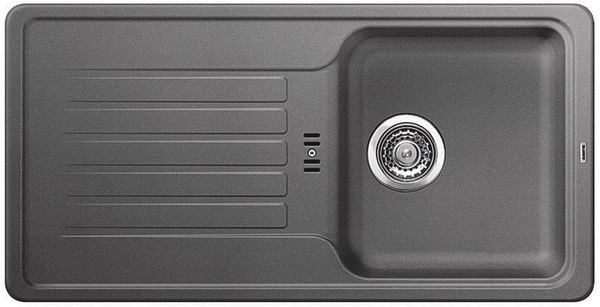 Einbauspüle Silgranit - Kunststoff/Stein (86/43,5/16cm) - Blanco